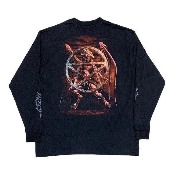 VINTAGE 90s SATAN ROCK Devil Punk Pentagram Gotic