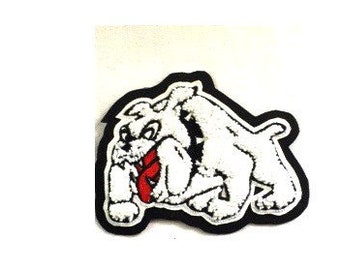 Bulldog Chenille Patch 5.5&quot;x4.0&quot; - Varsity Letterman Patch