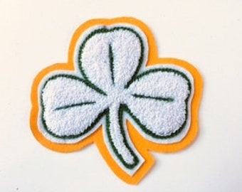 Irish Clover Chenille Patch - Varsity Letterman Patch