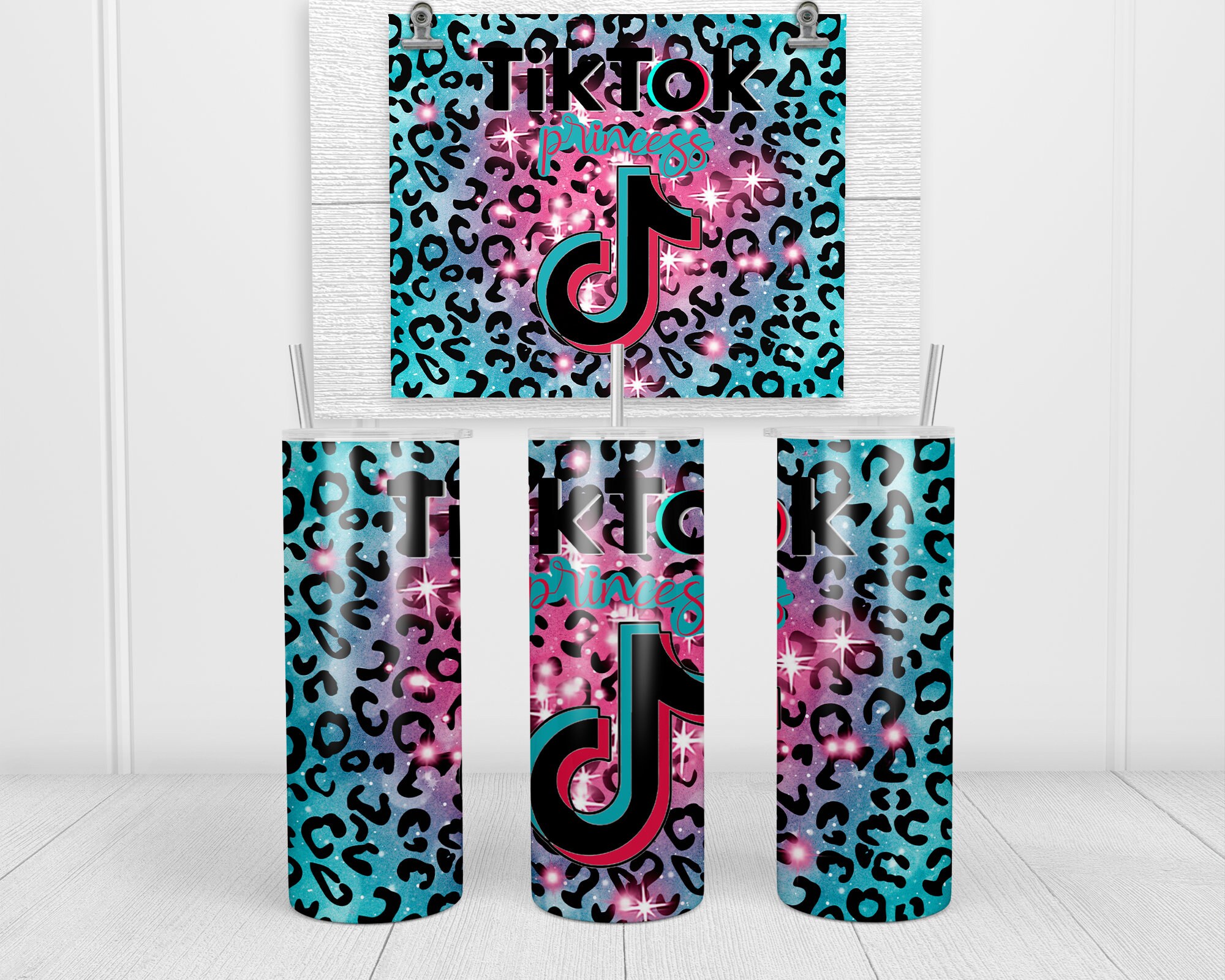 Tiktok 20oz Skinny Tumbler Wrap Tik Tok Tumbler Wrap 20z Etsy Ireland