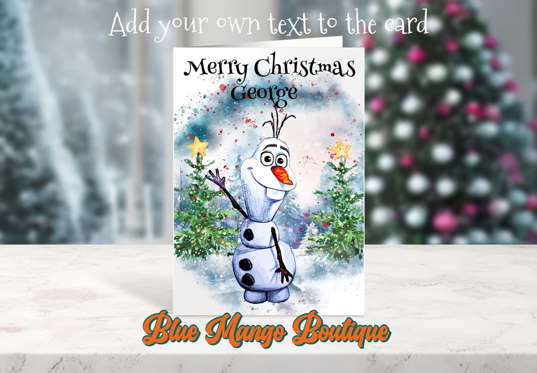 Olaf Christmas Card 