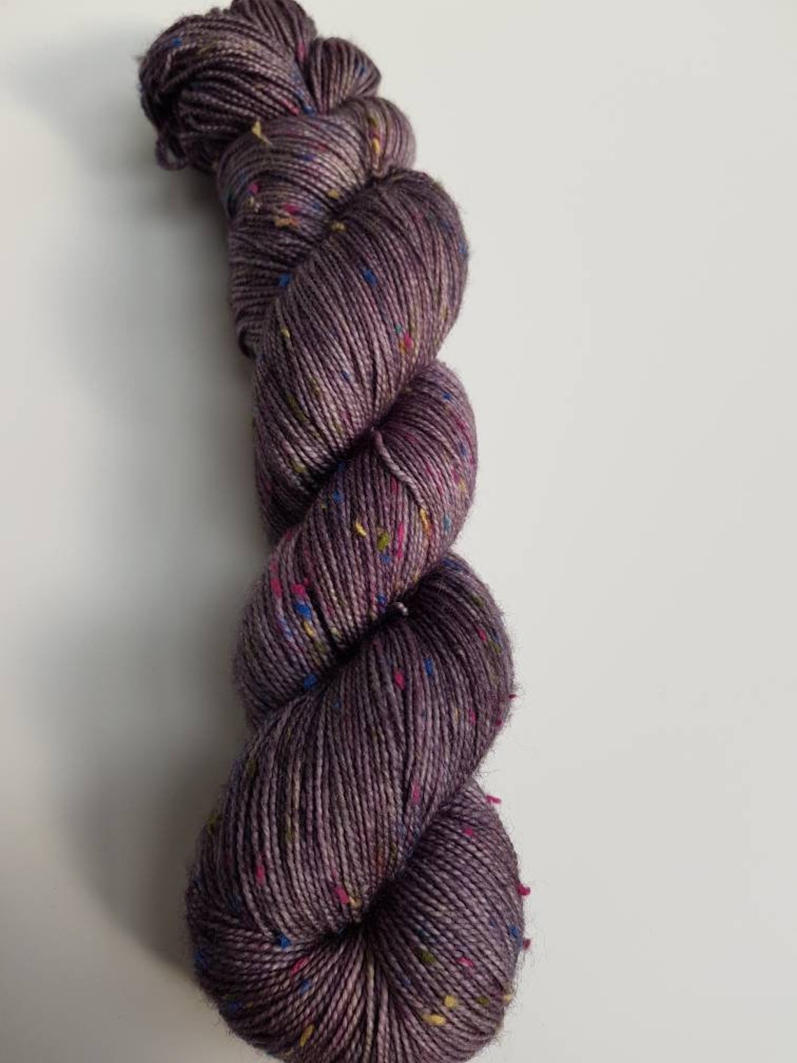 Hand dyed Nep Sock Yarn 100g 400m SW Merino/Neps OOAK Etsy