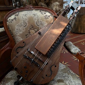 Hurdy-Gurdy, 20-String Hurdy Gurdy, Handmade Hurdy Gurdy, Wooden Hurdy Gurdy, Wheel lyre, Vielle a Roue, Drehleier Fairygurdies, Hurdy gift
