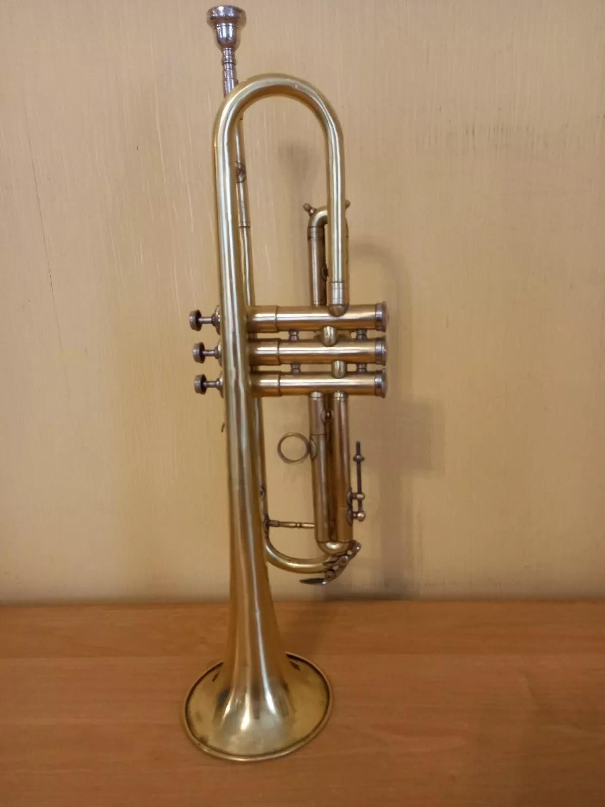 Soviet Trumpet, USSR Trumpet, Soviet Horn, Vintage Trumpet, Musical Wind Instrument, Brass Instrument, Retro Horn, Soviet trumpet