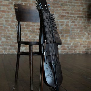 Nyckelharpa Scandinavian Violin w/ bow Key Harp  - 16 string (keyed fiddle, moraharpa, contrabasharpa, esseharpe, tagelharpa, hurdy gurdy)