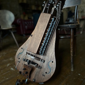 Hurdy-Gurdy, 20-String Hurdy Gurdy, Handmade Hurdy Gurdy, Wooden Hurdy Gurdy, Lyre Instrument, Model Premium, Handcrafted Hurdy Gurdy
