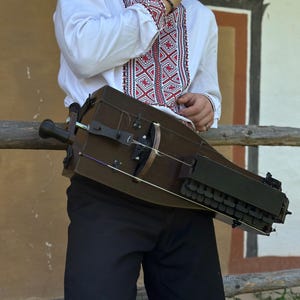 Hurdy gurdy New model - 19 keys - 3 string - Lyre, Instrument lyre, hurdy-gurdy, musical instrument, Ukrainian hurdy-gurdy, Lyre gift