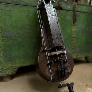 Hurdy-Gurdy, Wooden Hurdy Gurdy, Handmade Hurdy Gurdy, 6-String Hurdy Gurdy, Wheel Lyre, Vielle a Roue, Drehleier Fairygurdies