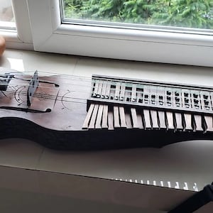 Nyckelharpa Sweden Violin w/ bow Key Harp Viola Hurdy Gurdy - 16 string  (keyed fiddle, moraharpa, contrabasharpa, esseharpe, tagelharpa)