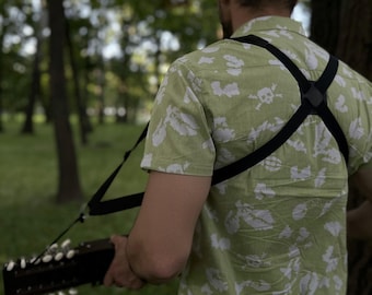 Strap Nyckelharpa, Handmade Strap, Belt Nickelharpa, Strap Musical Instrument, Exclusive strap, Shoulder Strap Nyckelharpa