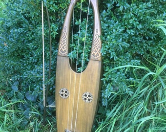 Tagelharpa Viking Scandinavian Traditional Lira Violin Talharpa Bowed 3 String Wood