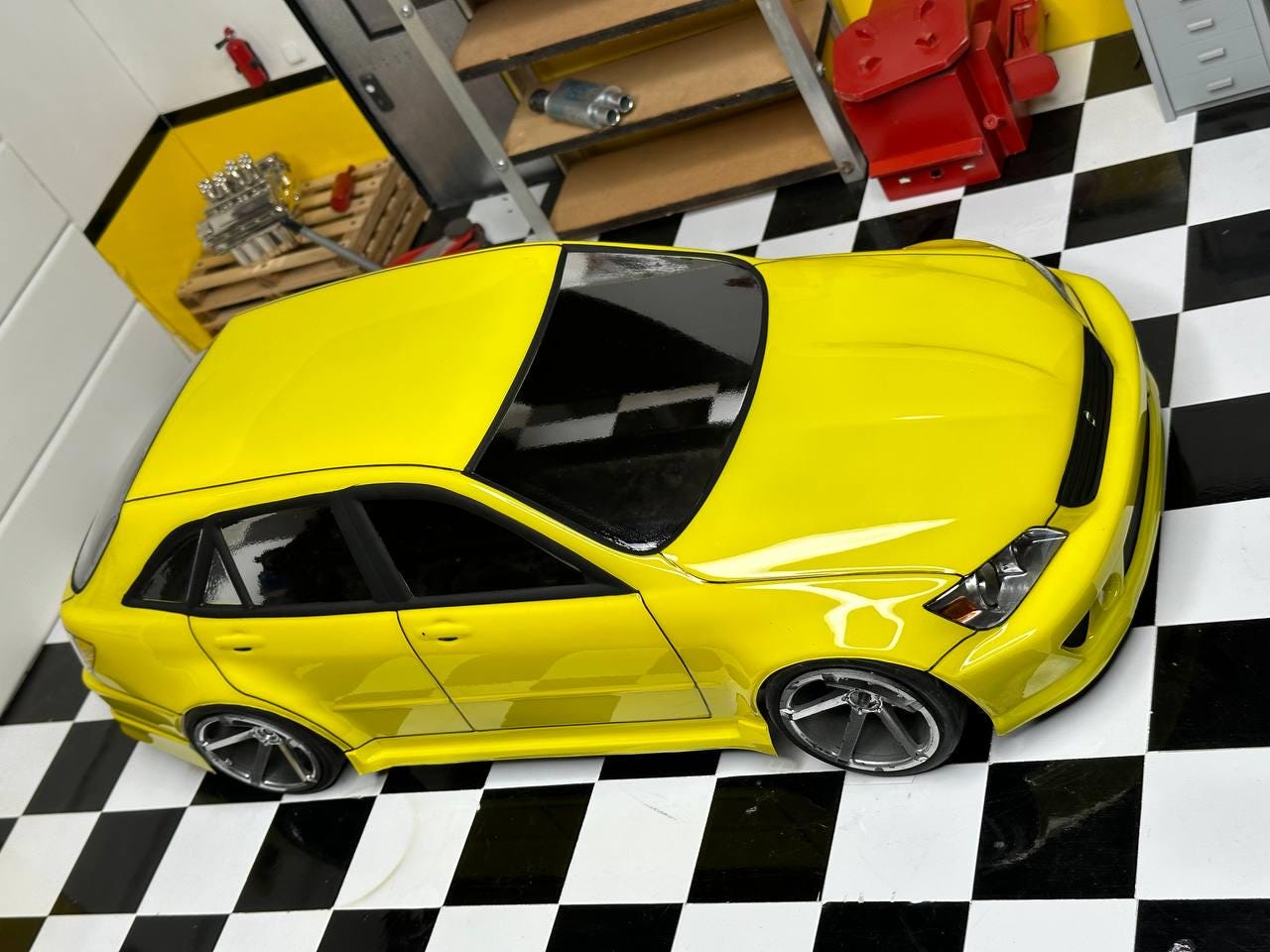 ドリフトカー ボディ 1/10 アルテッツァ 風間オート仕様 ドリフトカー