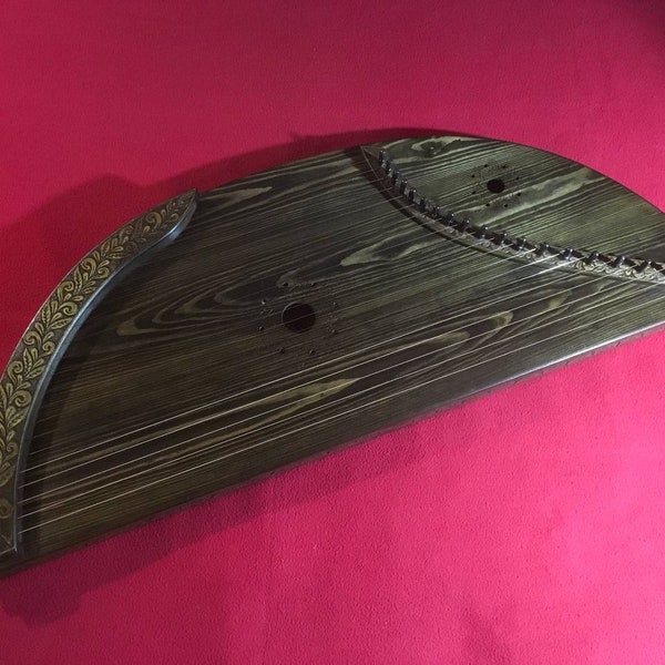 Amazing Harp Psaltery 20 string Gusli Ukrainian Wood Big Handmade 90x35cm