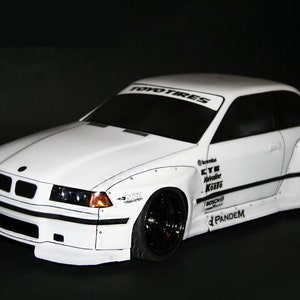 RC Body Car Drift 1:10 BMW 3 E 36 Coupe E36 style New Unpainted Shell