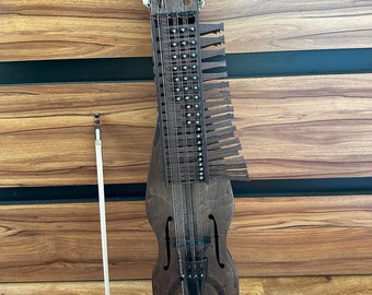 Nyckelharpa Sweden Violin w/ bow 16 string + Hurdy-Gurdy Model New - 24 Keys - 6 string