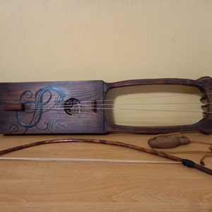 Tagelharpa Viking Scandinavian Traditional Lira Violin Talharpa Bowed 3 String Wood Jouhikko