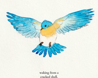Wings - signed print by Zeppelinmoon