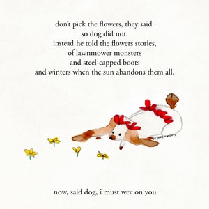 Don’t Pick The Flowers - signierter Druck von Zeppelinmoon