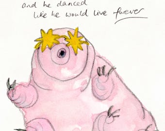 Tardigrade- signed print by Zeppelinmoon