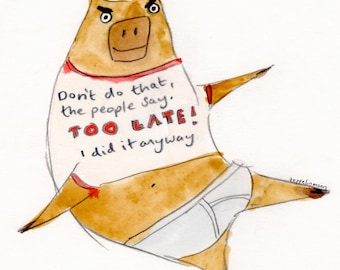 Don't Do That - signed print by Zeppelinmoon
