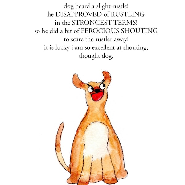 Shouting Dog -  signed print by Zeppelinmoon