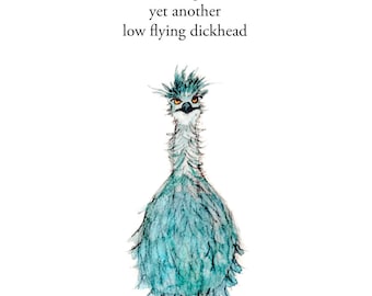 Emu - signed print by Zeppelinmoon