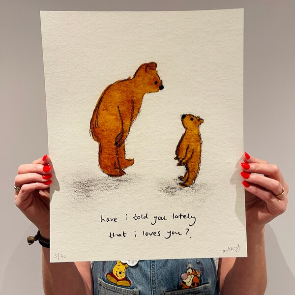 LARGE Have I Told You Lately - Limited Edition of 30 - print signed by Zeppelinmoon