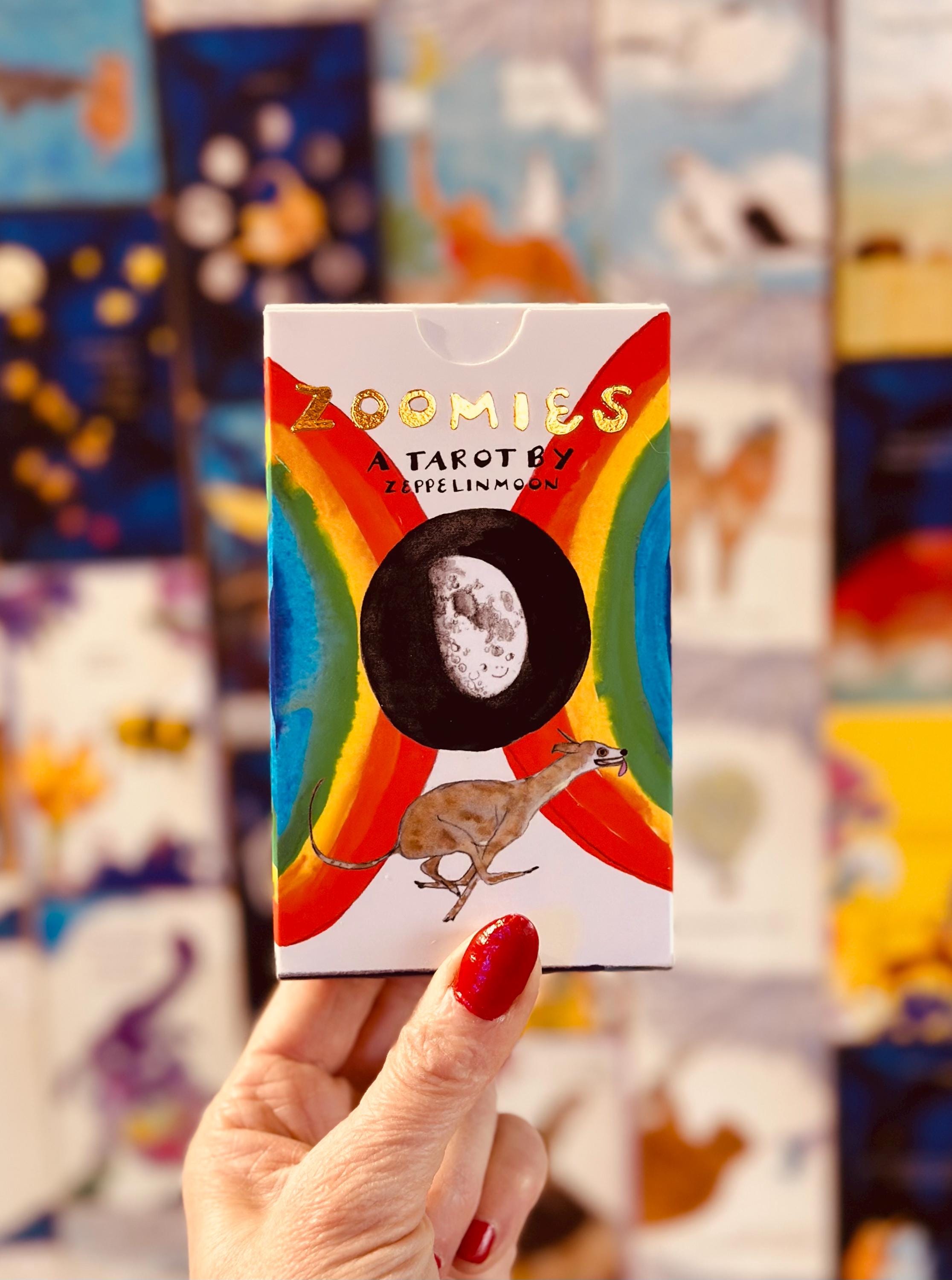 ZOOMIES TAROT ~ 78 Cards & Velvet Pouch Box Set by Zeppelinmoon