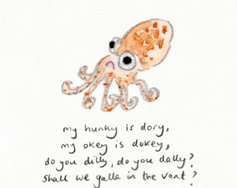 Hunkydory  - signed print by Zeppelinmoon