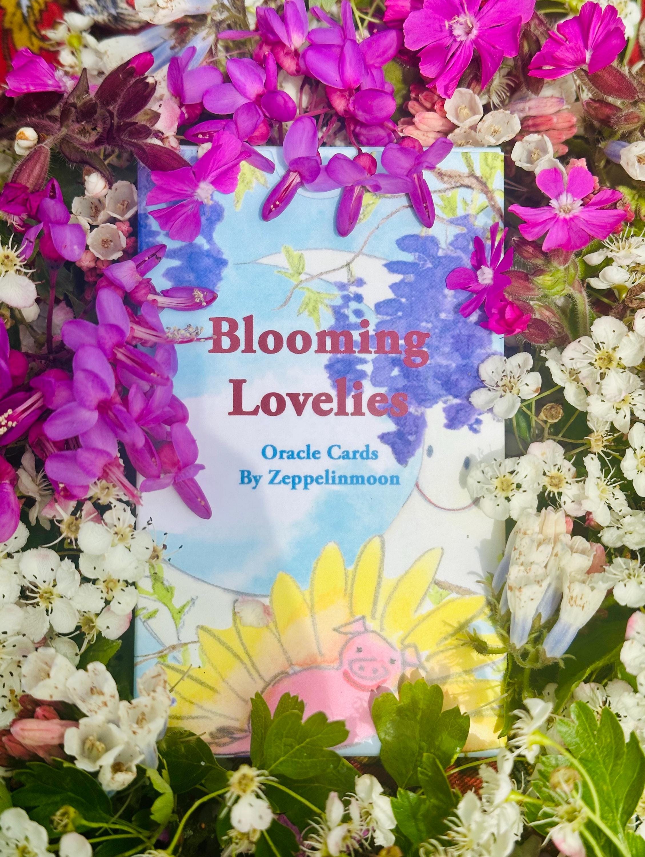 Blooming Lovelies Oracle Cards: Zeppelinmoon 56-card Set With