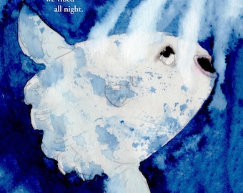 We Vibed All Night - signed print by Zeppelinmoon