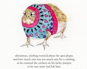Rainfrog - signed print by Zeppelinmoon