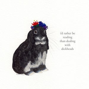 Rather Be Reading - signed print by Zeppelinmoon