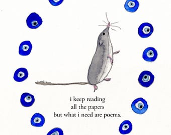 Poems - signed print by Zeppelinmoon