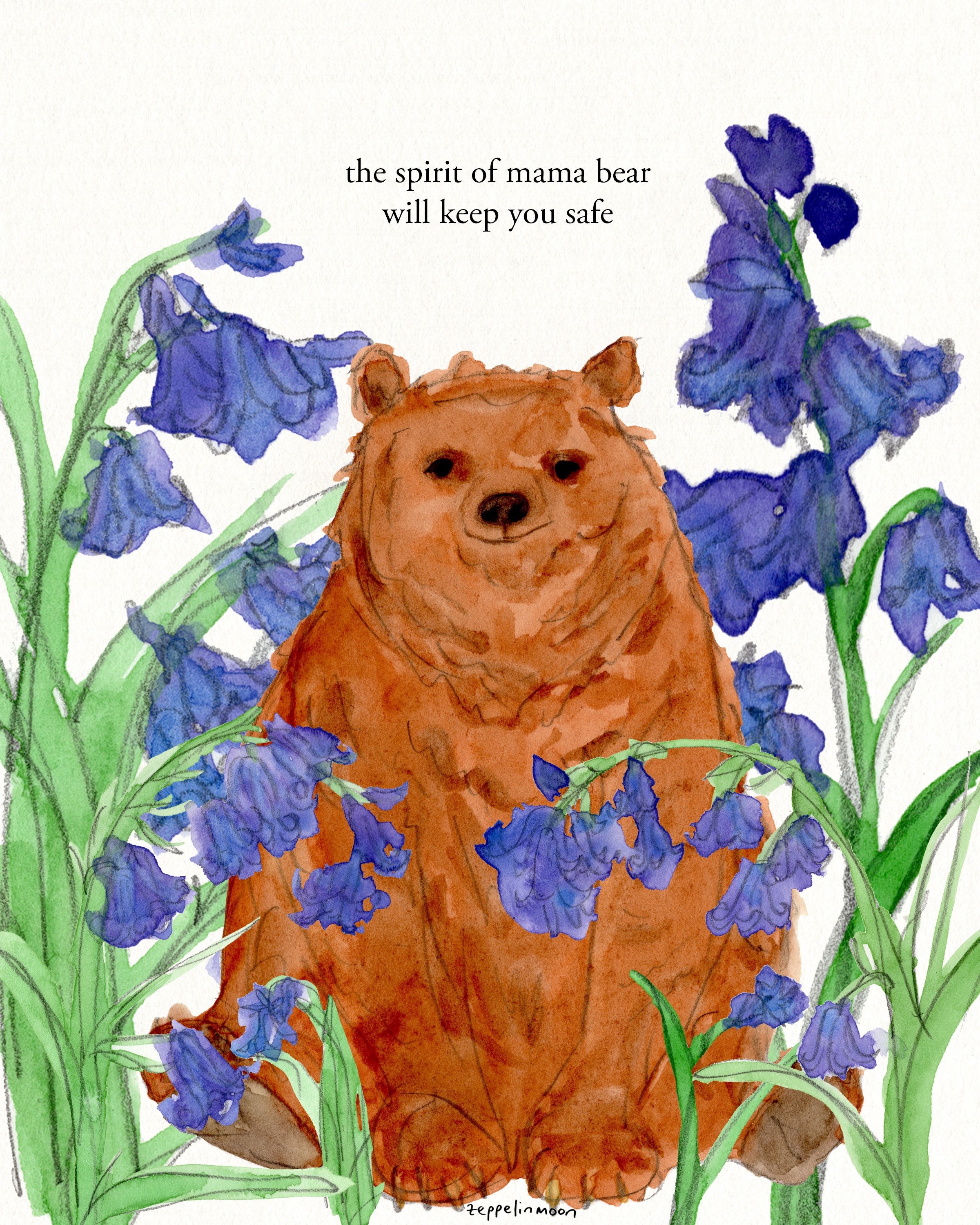 Mama Bear - Signed Print by Zeppelinmoon - Etsy
