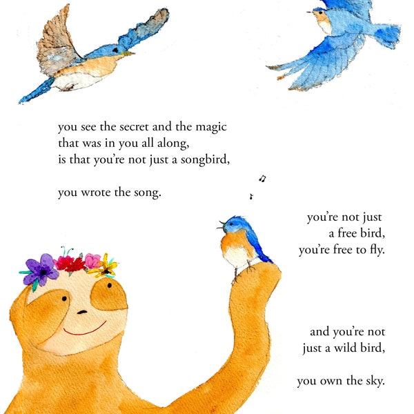 Songbird - signierter Druck von Zeppelinmoon