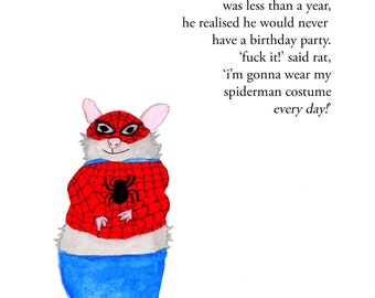 Spider-Rat -  signed print by Zeppelinmoon