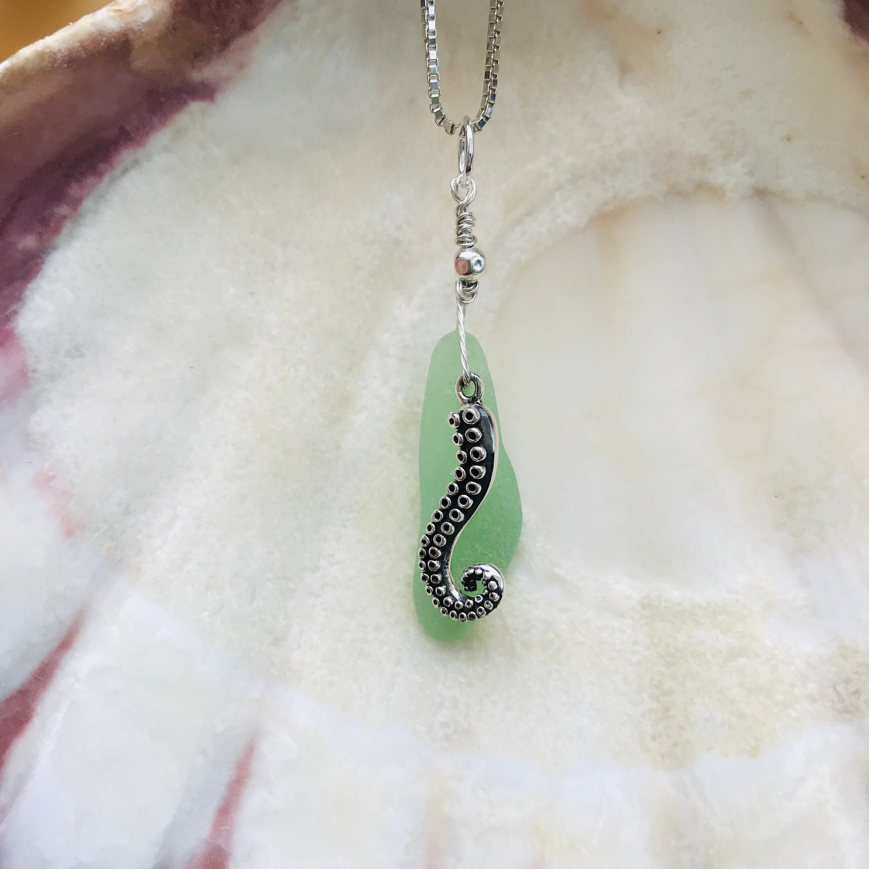 glass octopus necklace