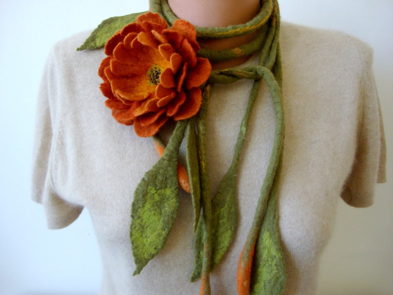Lariat Necklace Head Scarf Summer Scarf Flower Girl Necklace - Etsy
