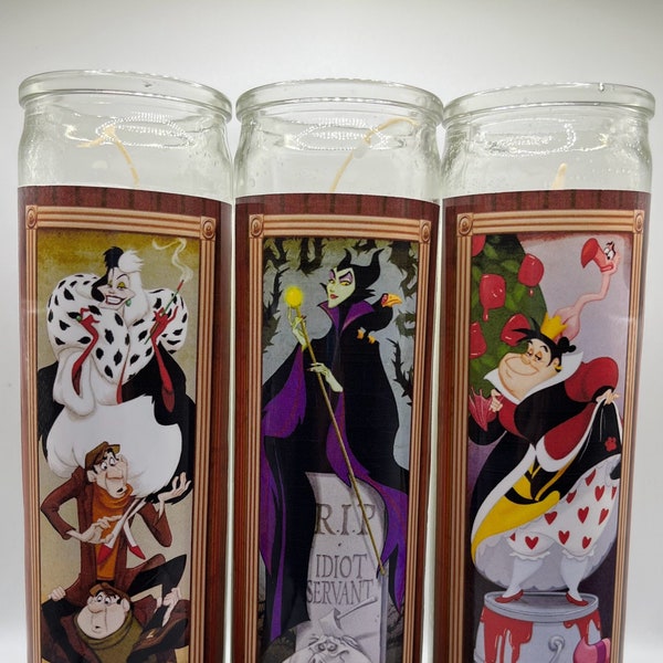 Haunted Mansion Stretching Portrait Villains Candles - Set of 3