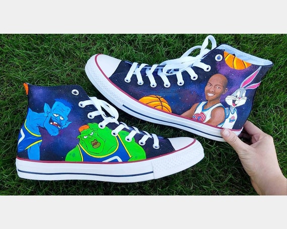 custom painted basketball shoes