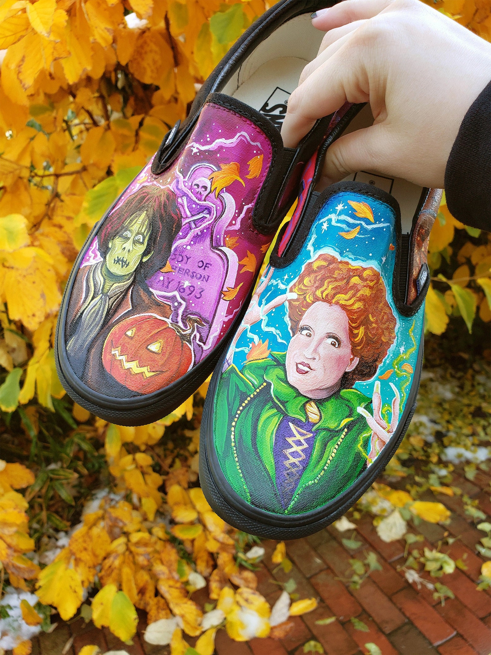 Hocus Pocus Custom Painted Shoes Disney Shoes Painted | Etsy