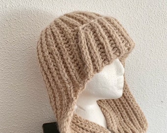 English -Knit yourself the best RUSSIAN HAT. Easy to knit Russian hat pattern