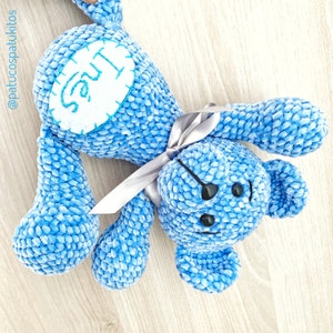 PDF pattern teddy bear en english.