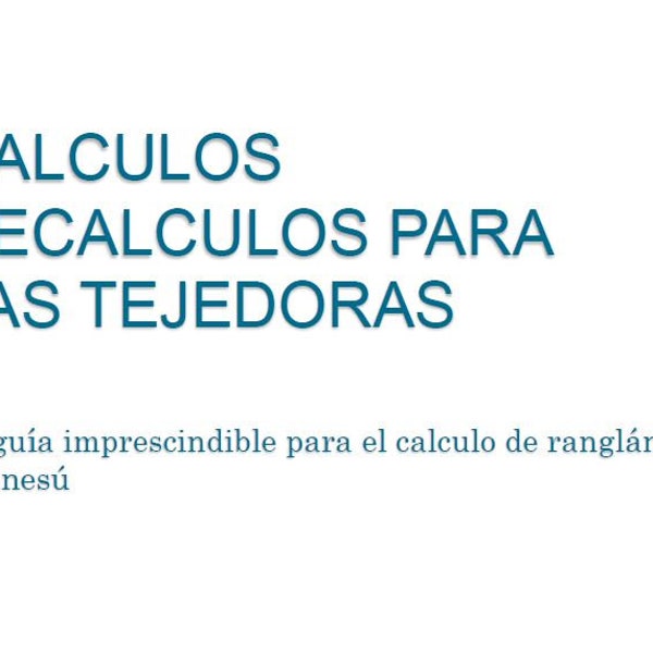 Guia PDF para calcular ranglán o canesú