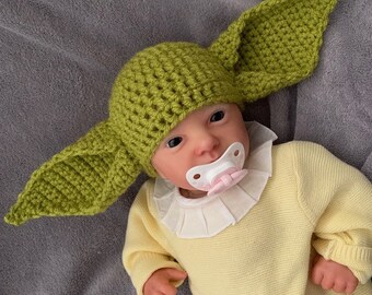 ENGLISH PDF pattern Baby Yoda Hat. Grogu Hat Pattern for any ages.