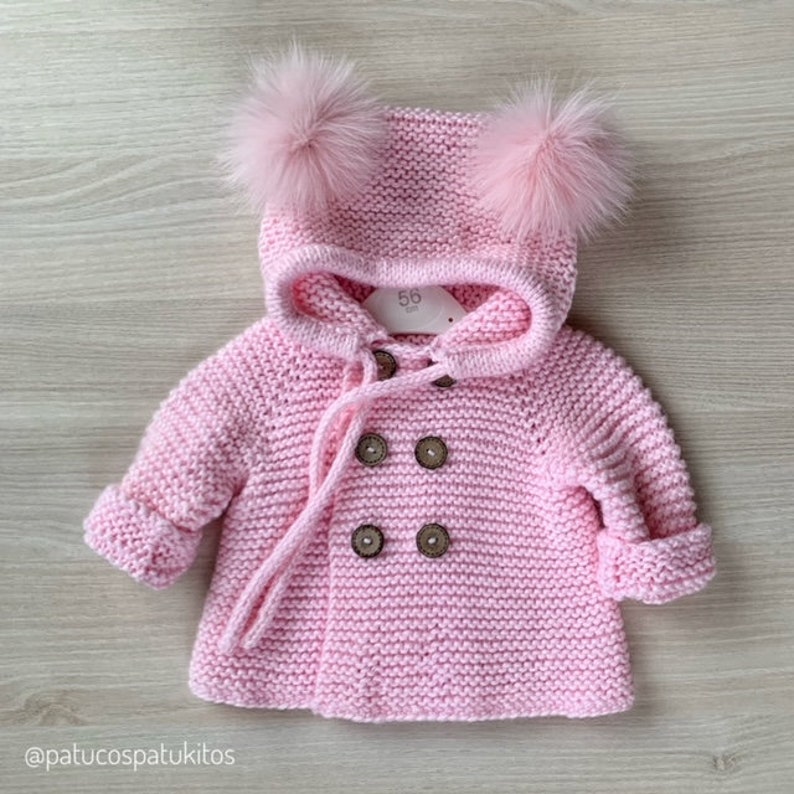 Patron in spanish language BABY pink COAT image 4