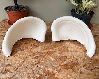 Soft foam fursuit ears (rounded)