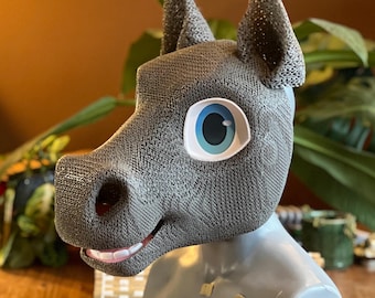 Horse pony flexible TPU fursuit head base