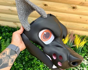 Snarly toony moving jaw head base